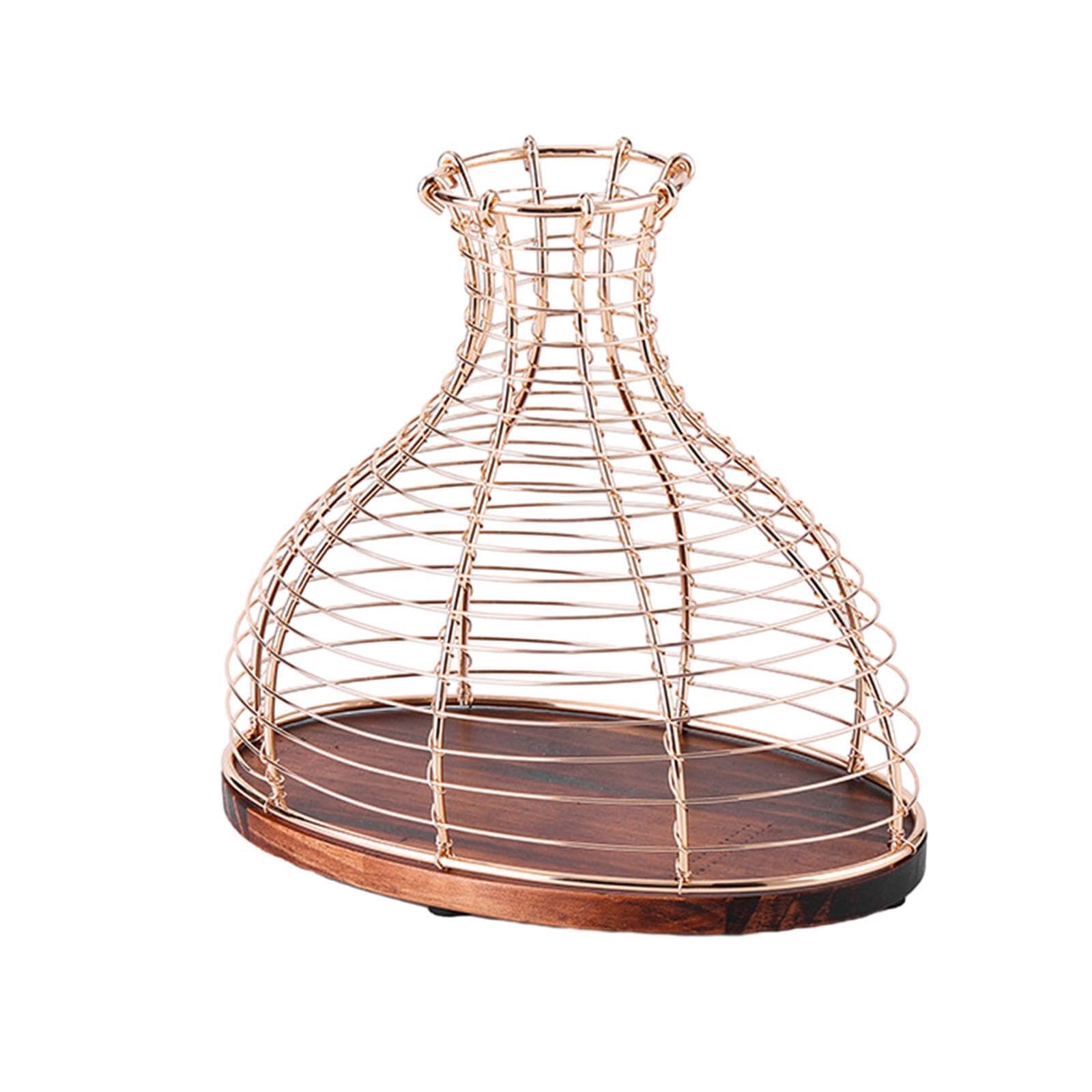 Dekorativer Weinkorkenhalter aus Metall, vielseitig verwendbar, einzigartiges und Robustes Deko für Ihre Hausbar. Dekorativer Korkenbehälter/Vase, Gold, 24 x 15 x 22 cm