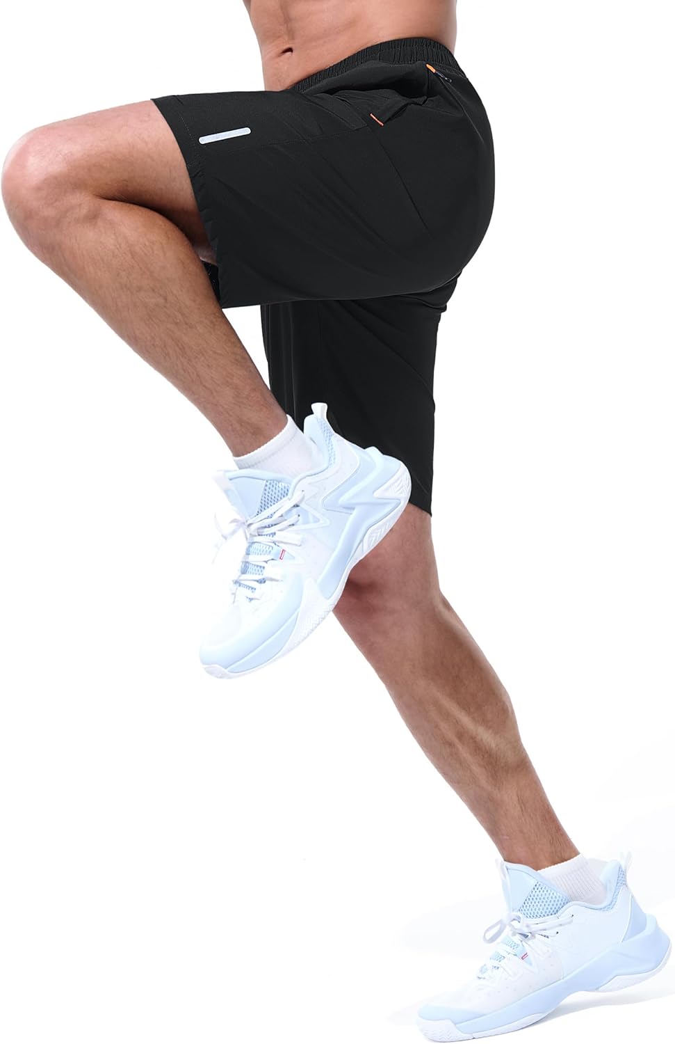 Mens Athletic Shorts Running Shorts Quick Dry Workout Shorts 7"/ 9" Lightweight Gym Basketball Shorts Zipper Pockets - Image 2