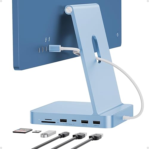 Miniatura 11 de HUB USB C para iMac de 24 pulgadas 2021/2023/2024, Adaptador de Hub USB PULWTOP, Accesorios para iMac para i-Mac M1/M3/M4 con USB C 10Gbps 3*USB A