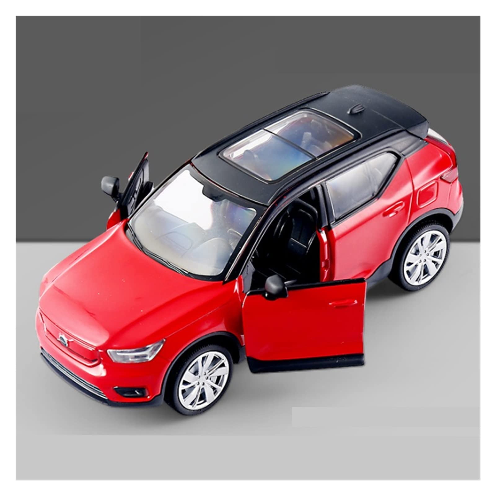 Modèle de voiture Volvo XC40 1/32 en métal rouge miniature de collection