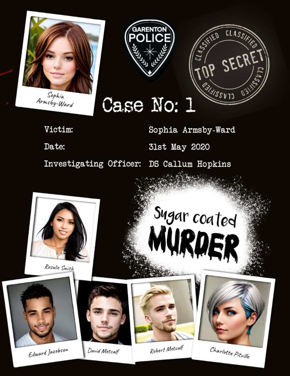 Case 1 - Sugar Coated Murder: The Blue Coconut - Cold Case Mystery Crime Police File Game (The Blue Coconut Case Files)
