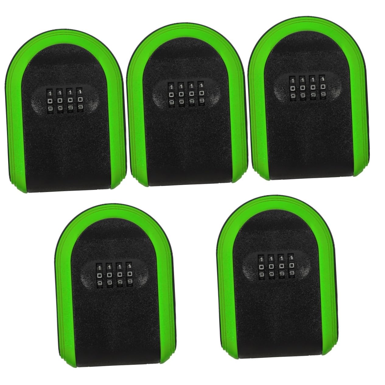 STOBOK 5pezzi Scatola Portachiavi Da Muro Con Combinazione Serratura Per Esterni Facile Da Installare Per Case e Uffici Resistente e Pratica Per Conservare Chiavi Di Riserva