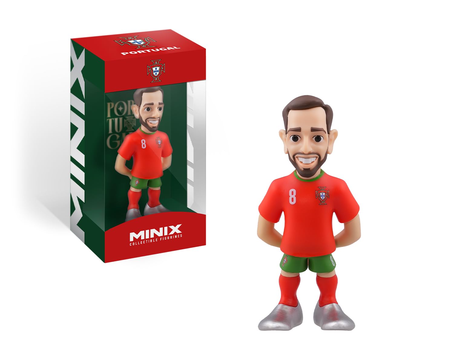 Minix Collectible Figures - 4" Figures for Sports Collection, Bruno Fernandes, Portugal