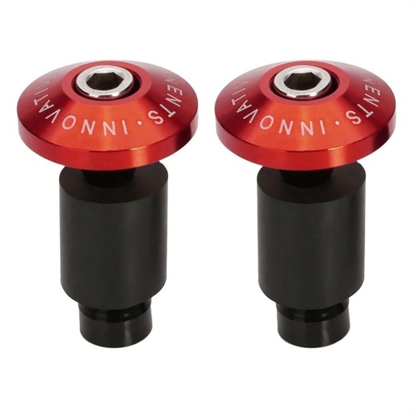 Poignées de guidon de moto pour balades urbaines embouts roses en aluminium 22mm