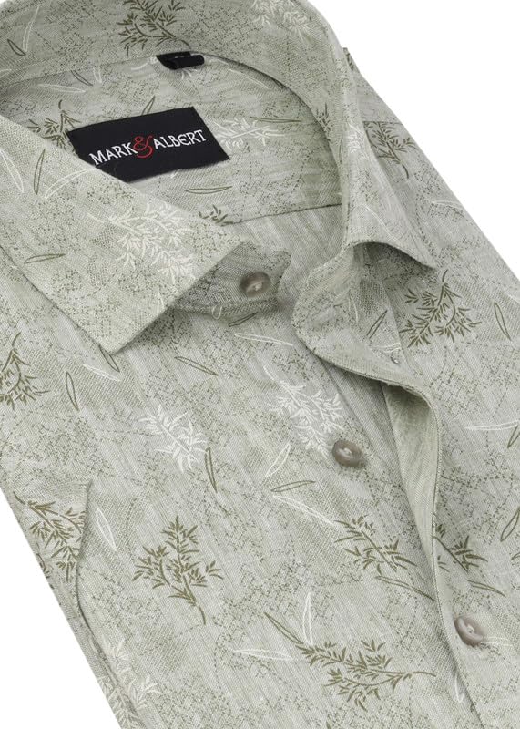 Image of Men's Half Sleeve Linen Shirt