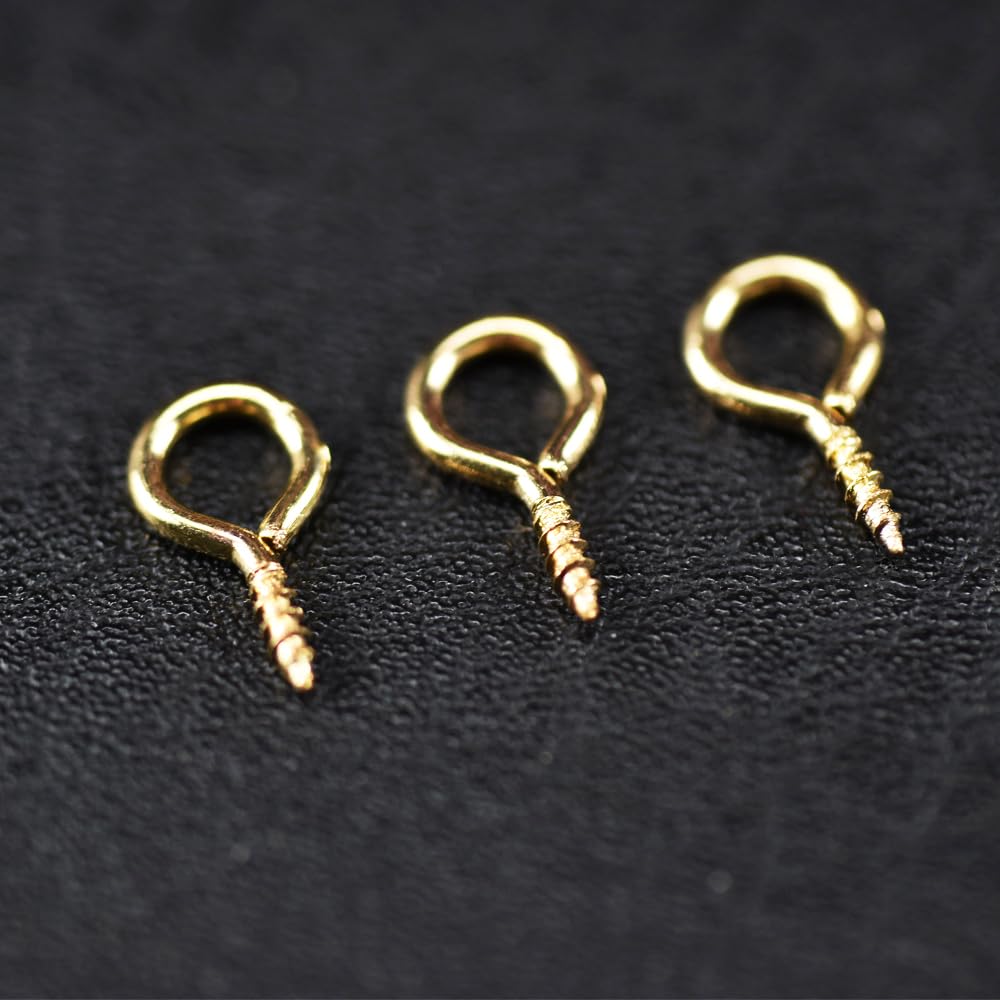 Wvapzwr 400Pcs 10 X 5 Mm Small Screw Eye Pins - Silver Alloy Hooks For Jewelry Making & Crafts