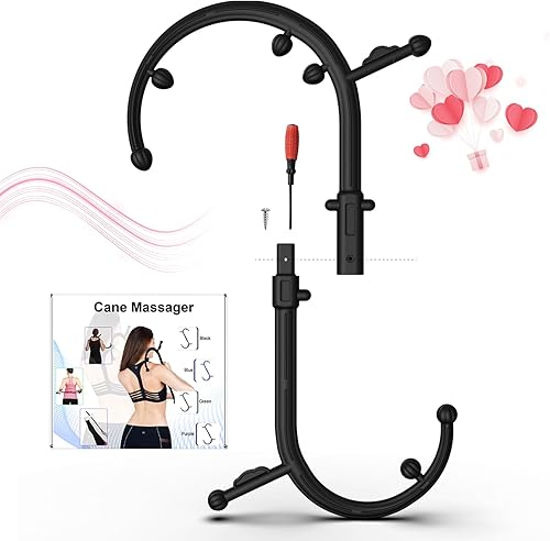 Miniatura 6 de Wutsar Masajeador de espalda para aliviar el dolor de tejido profundo, bastón de punto gatillo, barra de masaje para aliviar el dolor, herramienta