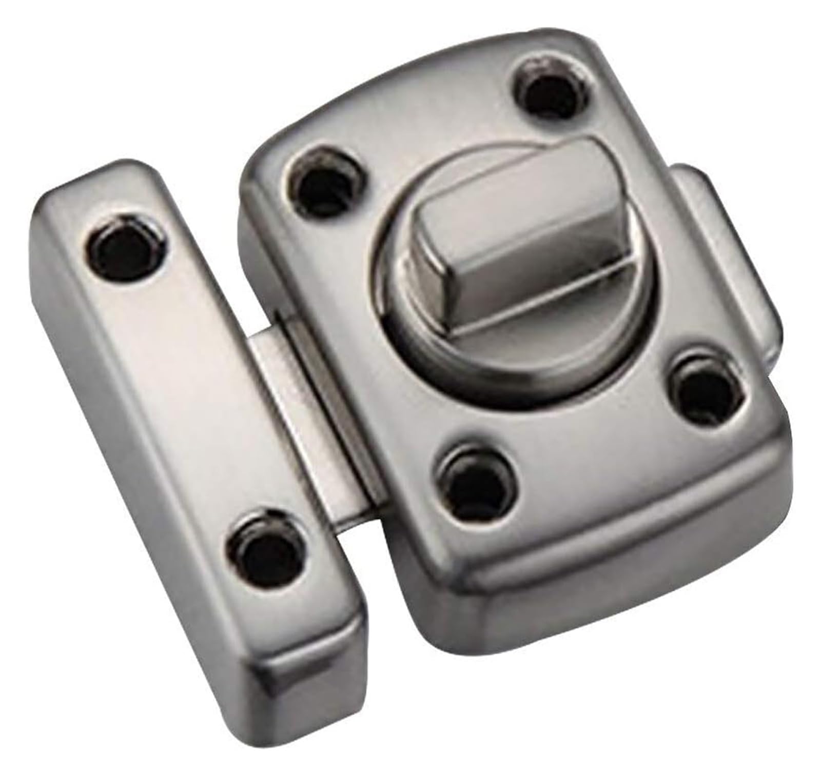 Cerradura de perno, 2 piezas, cerradura de baño, pestillo de seguridad, hebilla de metal profesional, mini cerradura de aleación de zinc, multiusos, for puerta corrediza, perno giratorio con tornillos