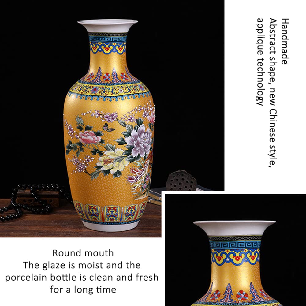 Amazon.co.jp: 17.33'' 中国風装飾花瓶、芸術家の装飾のための