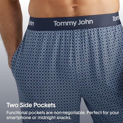Image of Tommy John Men's Second Skin Pajama Shorts - Comfortable Soft Sleep & Lounge Bottoms for Men