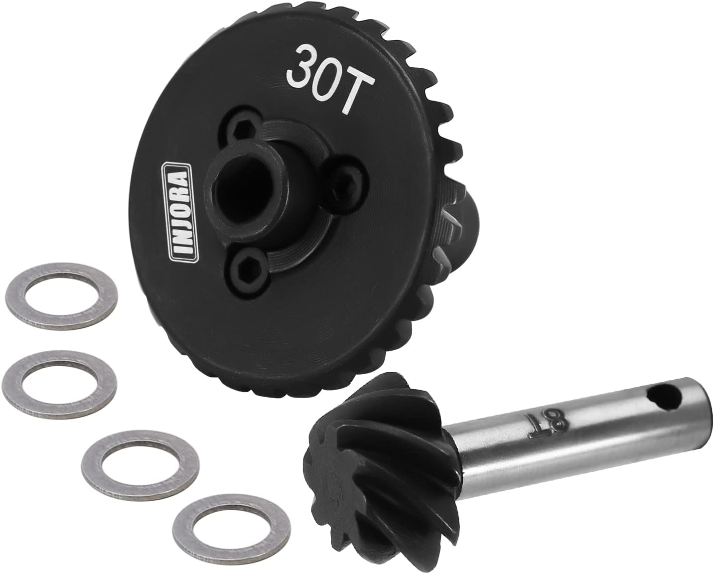 Amazon.com: INJORA 8T/30T Steel Helical Gears for SCX10 II SCX10 III ...