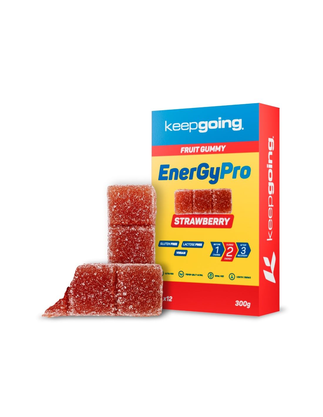 Keepgoing EnergyPro Gummy sabor Fresa 12uds x 25g