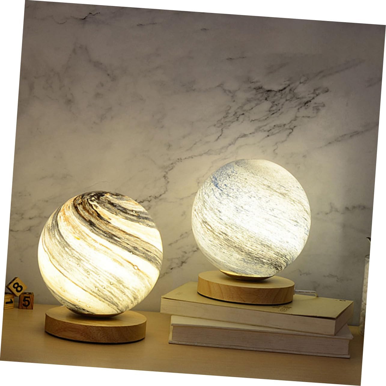 1pc Led Moon Night Light for Bedroom Creative Desktop Decor Table for Romantic Atmosphere for Boys and Girls and Adults