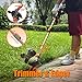 WeGofly 13-Inch String Trimmer Cordless,(2 x 21V 5.0Ah Batteries & Charger), Trimmer/Edger/Lawn Mower/Brush Cutter 4-in-1, Electric Weed Wacker with Auto Rope Spool Feed, 3 Cutting Methods/WEG21T