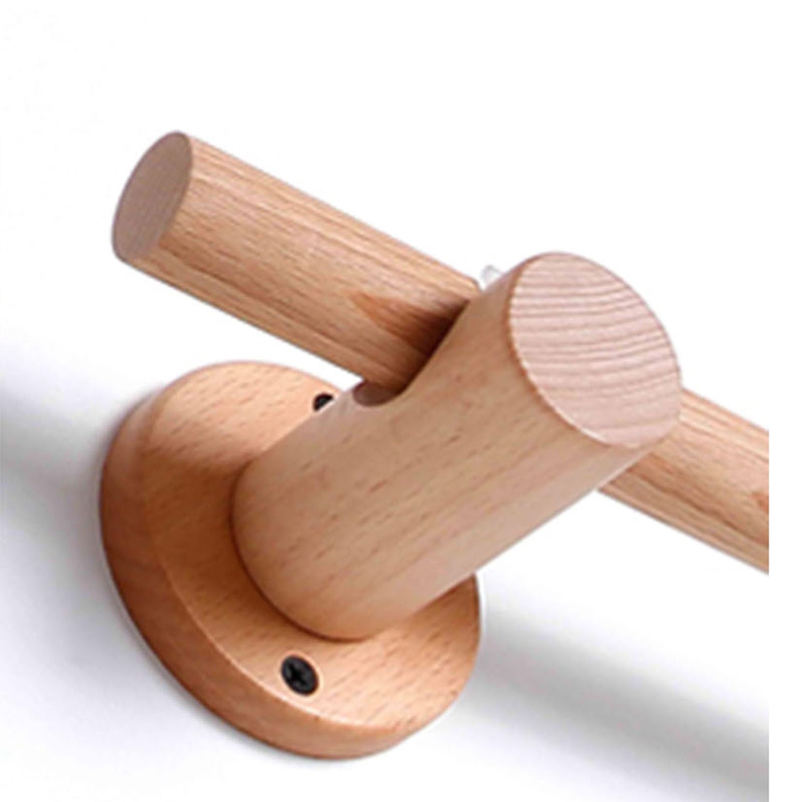 Bastone per tenda in legno massello, 120 cm, design silenzioso B per una facile installazione, stile fisso, ideale per camera da letto