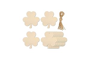 DIY Shamrock Wood Cutouts | 20 Pack St. Patrick's Day Decor