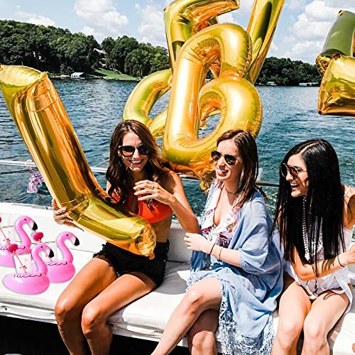 Ishyan Inflatable Drink Holder 5 Pack Ring Pool Float Drink Holders Cup Floaties For Summer Pool Party #TOP6