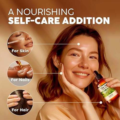 Miniatura 3 de Kukka - Aceite esencial de árbol de té australiano 100% puro y natural para piel, cabello y uñas saludables, aceite de melaleuca terapéutico para