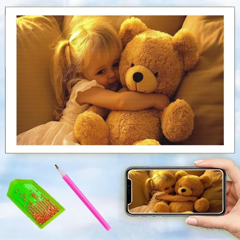 Diamond Painting Personnalisé 40x80cm broderie diamant kit complet photo