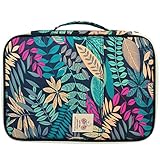 Nydotd Multi-functional A4 Document Bags, Files Portfolio Organizer Case Waterproof Zippered Travel Pouch Document Holder Tote Briefcase with Handle for Notebooks Documents iPads Pen Phone (Dark Blue)