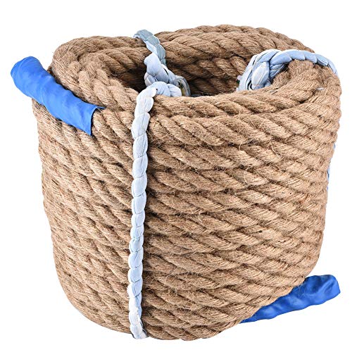 Jute Rope, Outdoor Sport Climbing Jute Rope, 20M Rope Bundling String Jute Twine for Tug of War Ropes, Packaging, Bundling, Gardening, Pastures