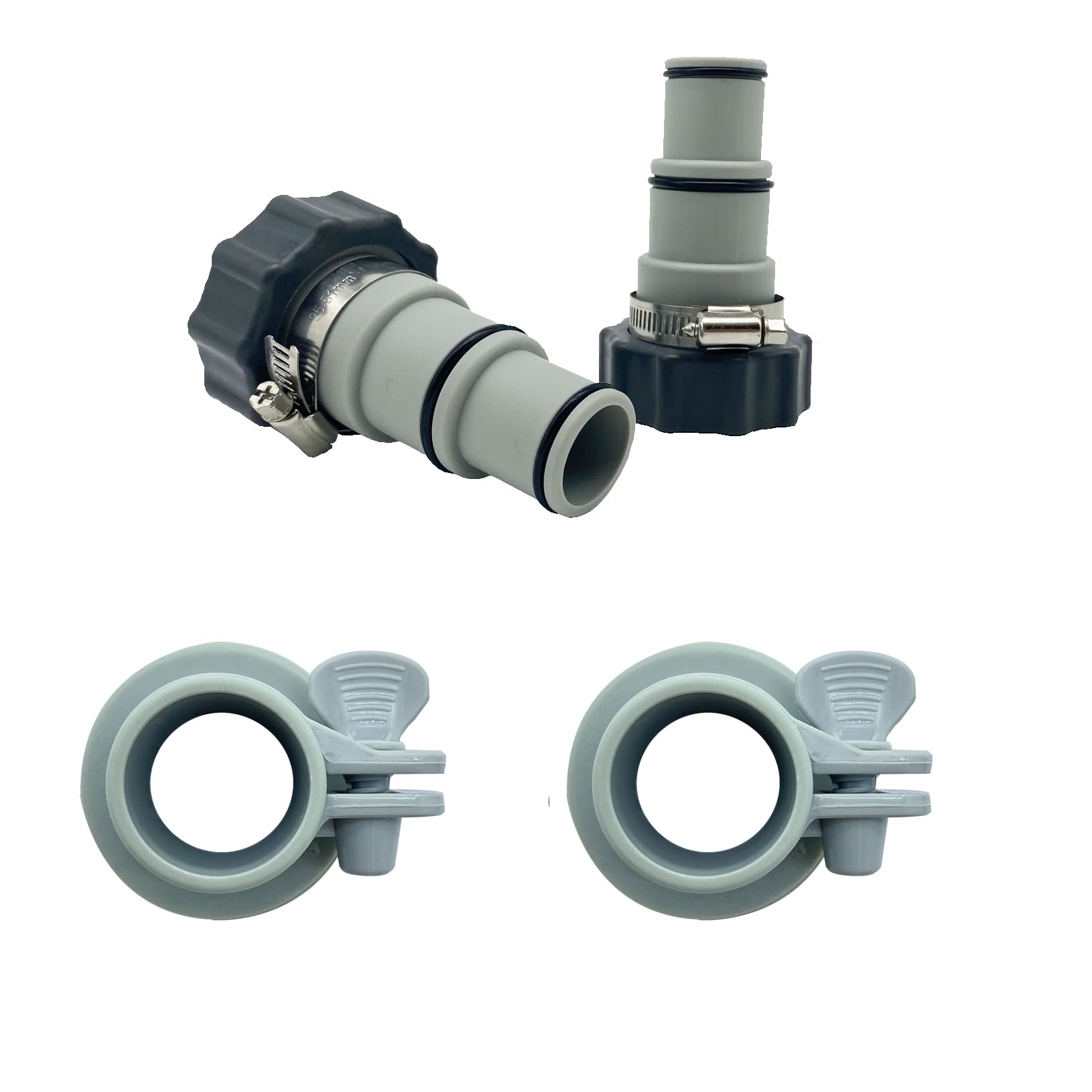 Amazon.co.jp: LISINAN 2個 ホース変換アダプター Bキット 1.25インチから1.5インチ タイプBホースアダプター  ポンプ&海水システム用 (タイプBホースアダプター*2) : ペット用品 25009 10722 1.25インチから1.5インチのホースアダプター A &amp; B 交換用 1500 2000 2500