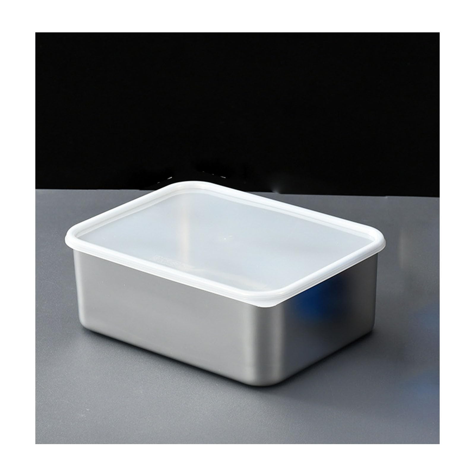 Recipientes Herméticos para Alimentos,Rectángulo Contenedor De Almacenamiento con Tapa,Fiambrera Acero Inoxidable,304 Stainless Steel,3000ML