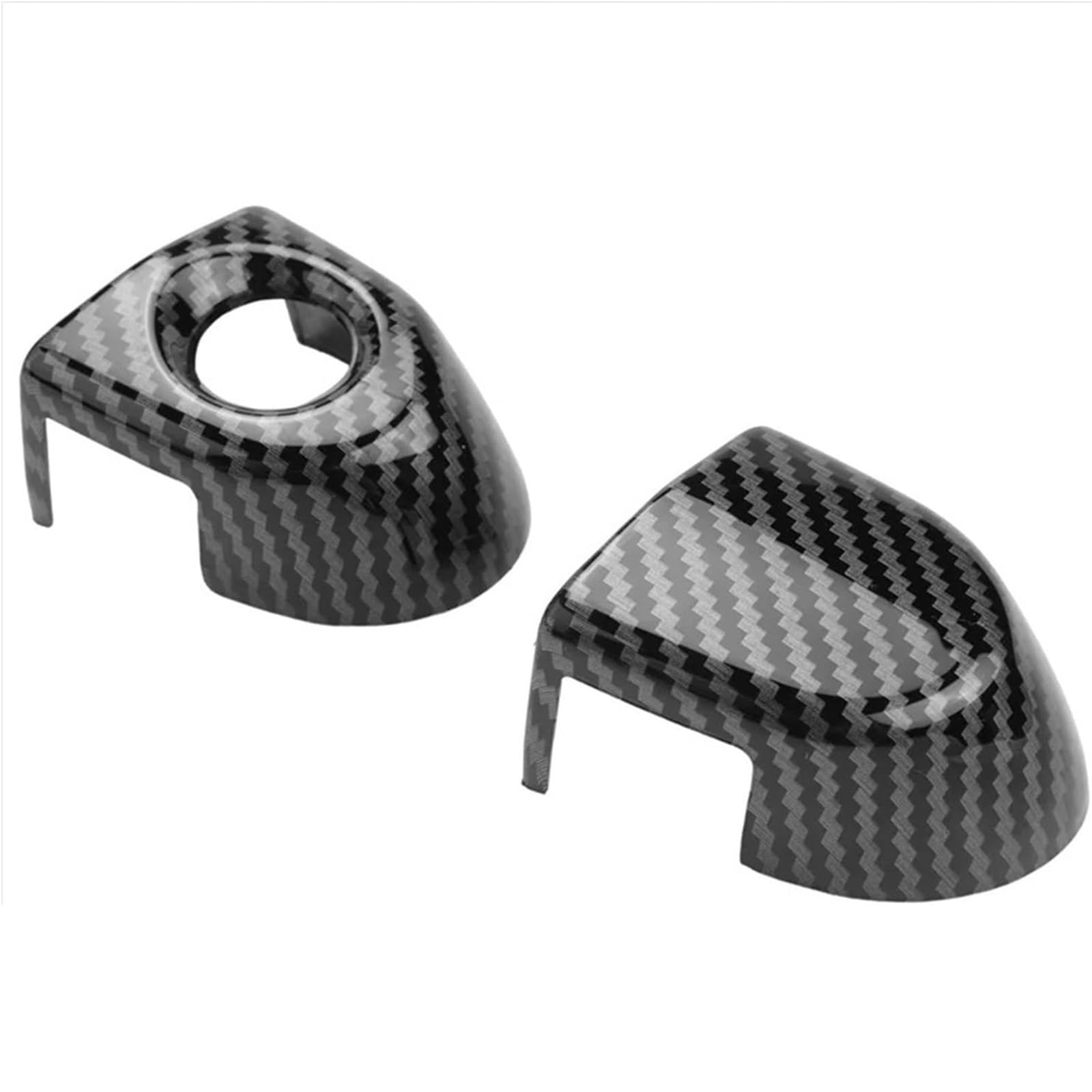 Glymzoi One Color Car Exterior Door Handles Car Exterior Door Handle For Bmw 1-4 Series E87 E90 E91 E92 E93 F30 X1-X6 Carbon Fiber Outside Cover Lhd