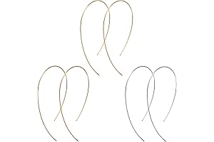 3 Pairs Big Thin Hoop Earrings for Women