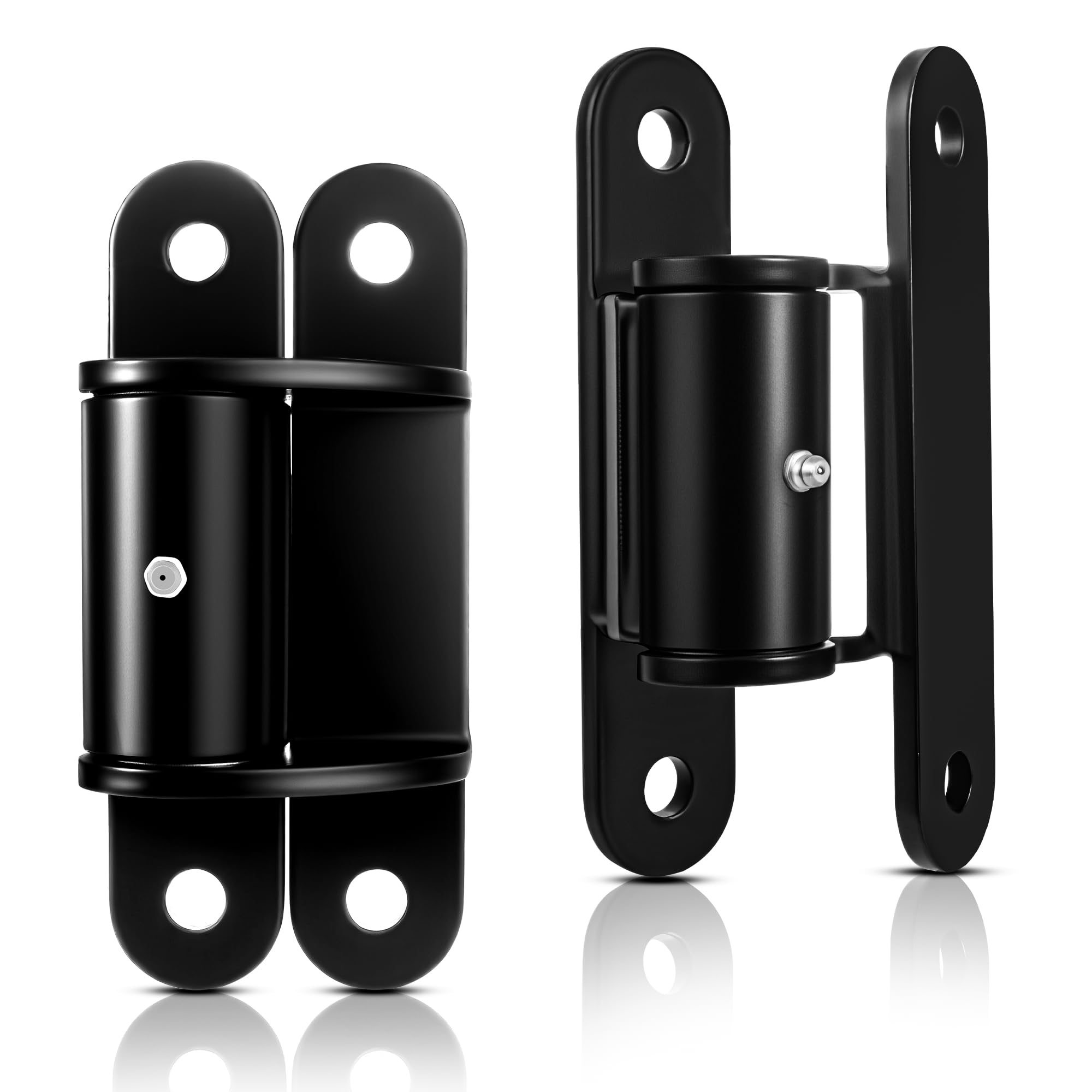 Bisagras de puerta resistentes de 7 pulgadas con rodamientos de rodillos, capacidad de 1100 libras, lubricables, atornilladas o soldadas para puertas de entrada, granja y seguridad (metal