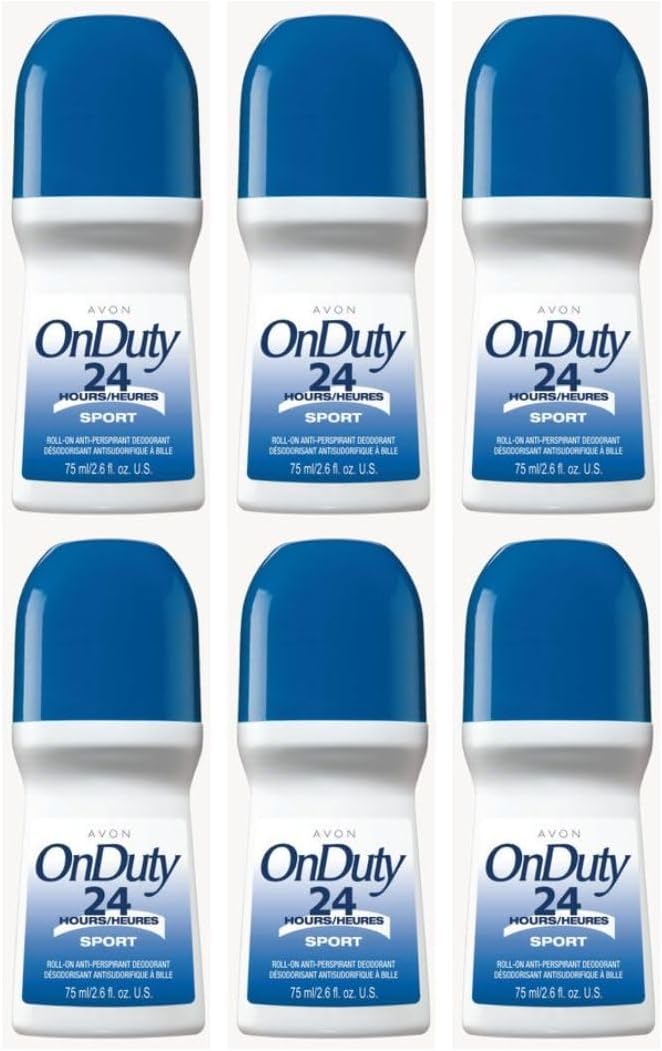 Avon On Duty 24 Hour Sport Roll On Antiperspirant Deodorant 2.6 fl.oz - Multi-Pack