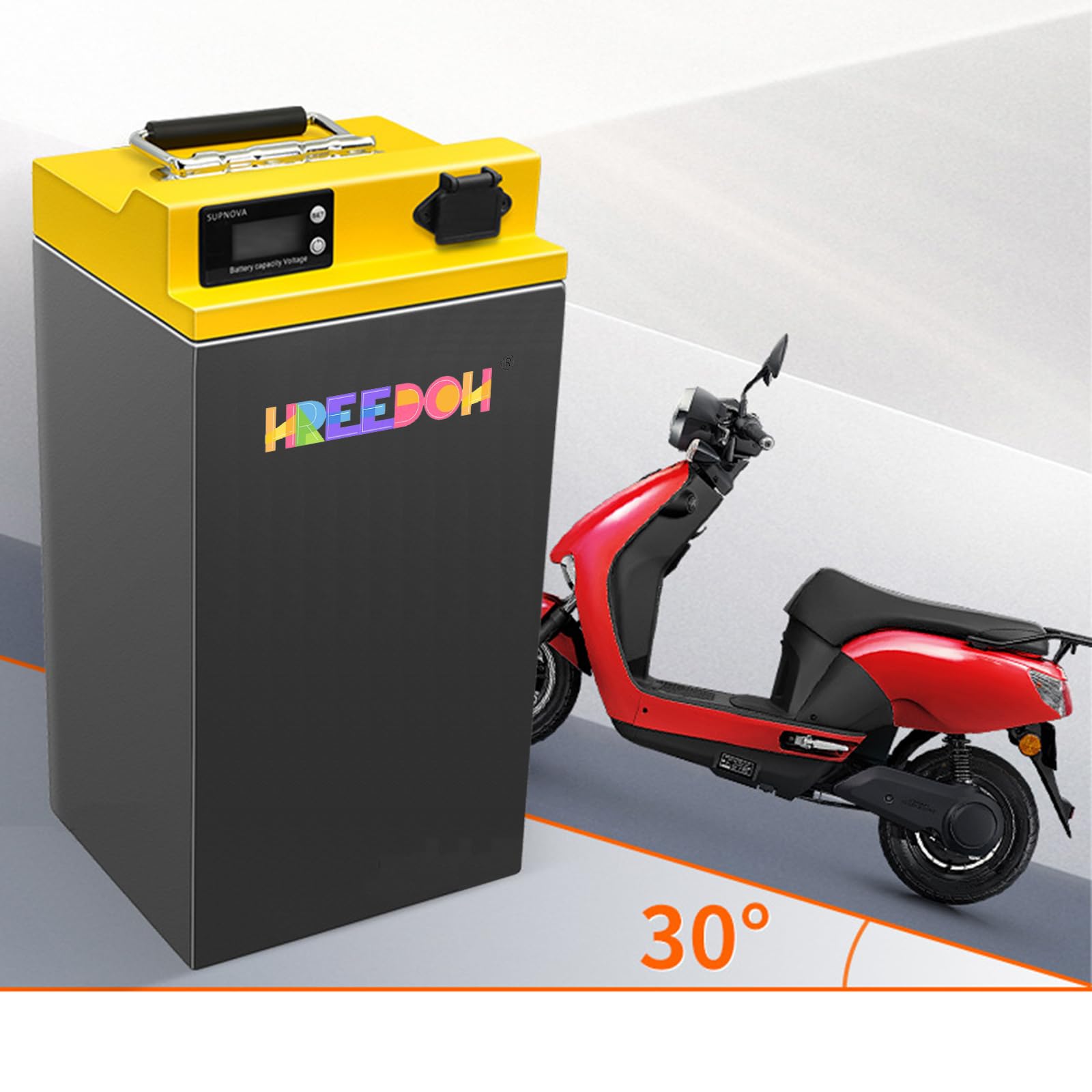 Akumulator motocyklowy 48 V 48 V 20 Ah 22,5 Ah 27 Ah 31,5 Ah 40 Ah 50 Ah 55 Ah Akumulator litowo-jonowy 58 Ah do silnika 50-2800 W z ładowarką