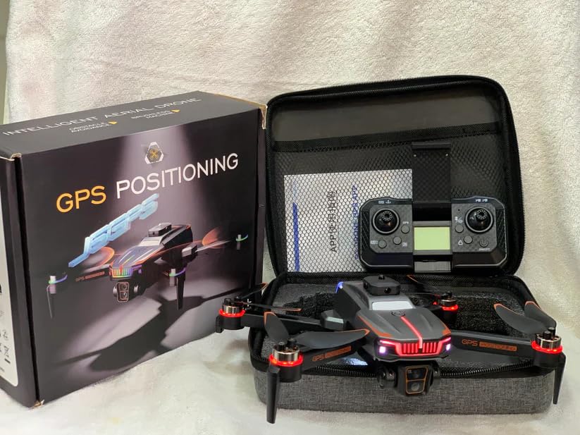 Image of dRoNe wItH hD DuAl cAmErA BrUsHlEsS MoToR, oNe cLiCk tAkEoFf /lAnDiNg FlIp rOlLiNg gEsTuRe cOnTrOl wI-Fi cAmErA ReMoTe cOnTrOl sTuNnInG PhOtOs dRoNe-1080-4K (WZ-40)