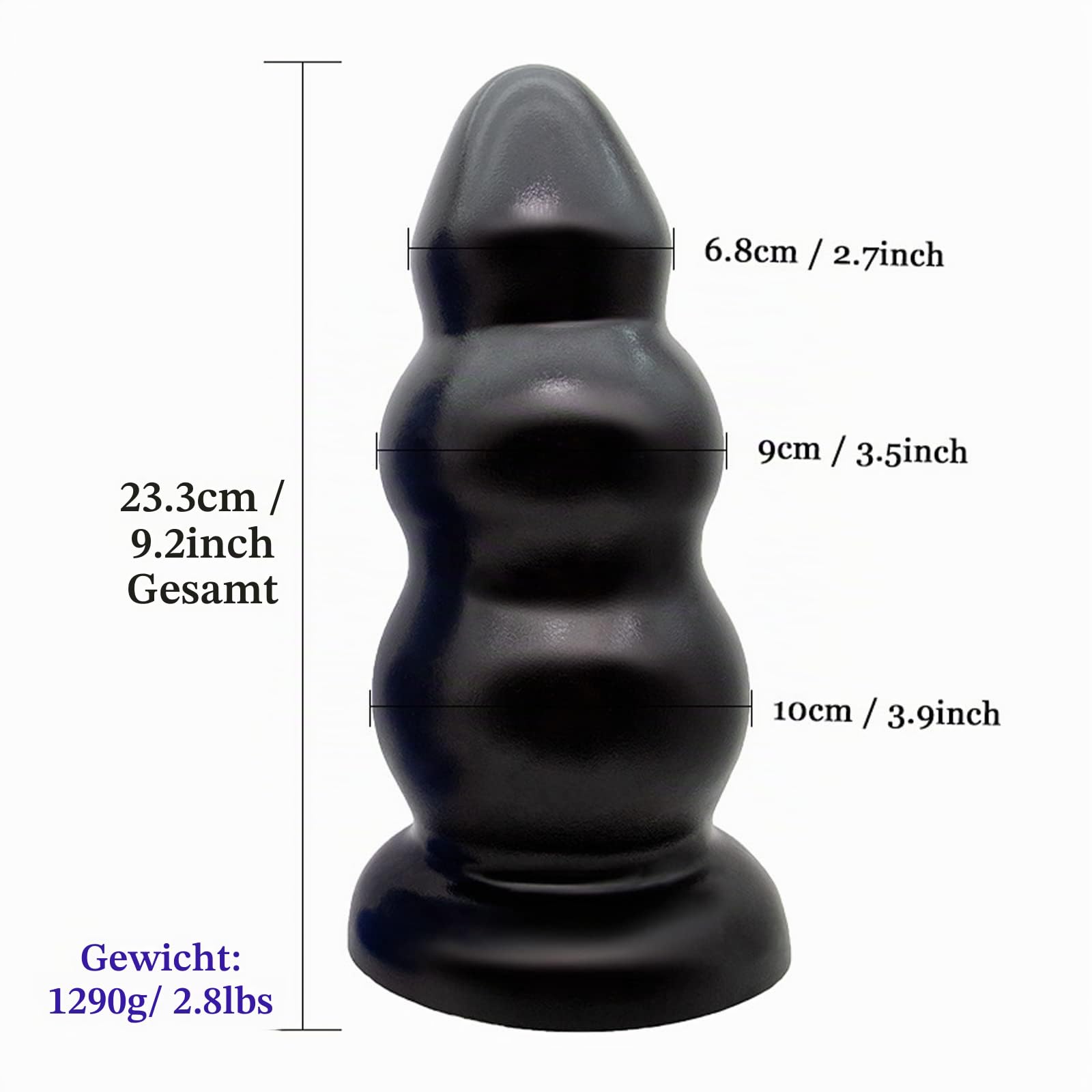 Riesen Buttplug XXL Analplug Groß Analkugeln Analdildo Anus Dilatator