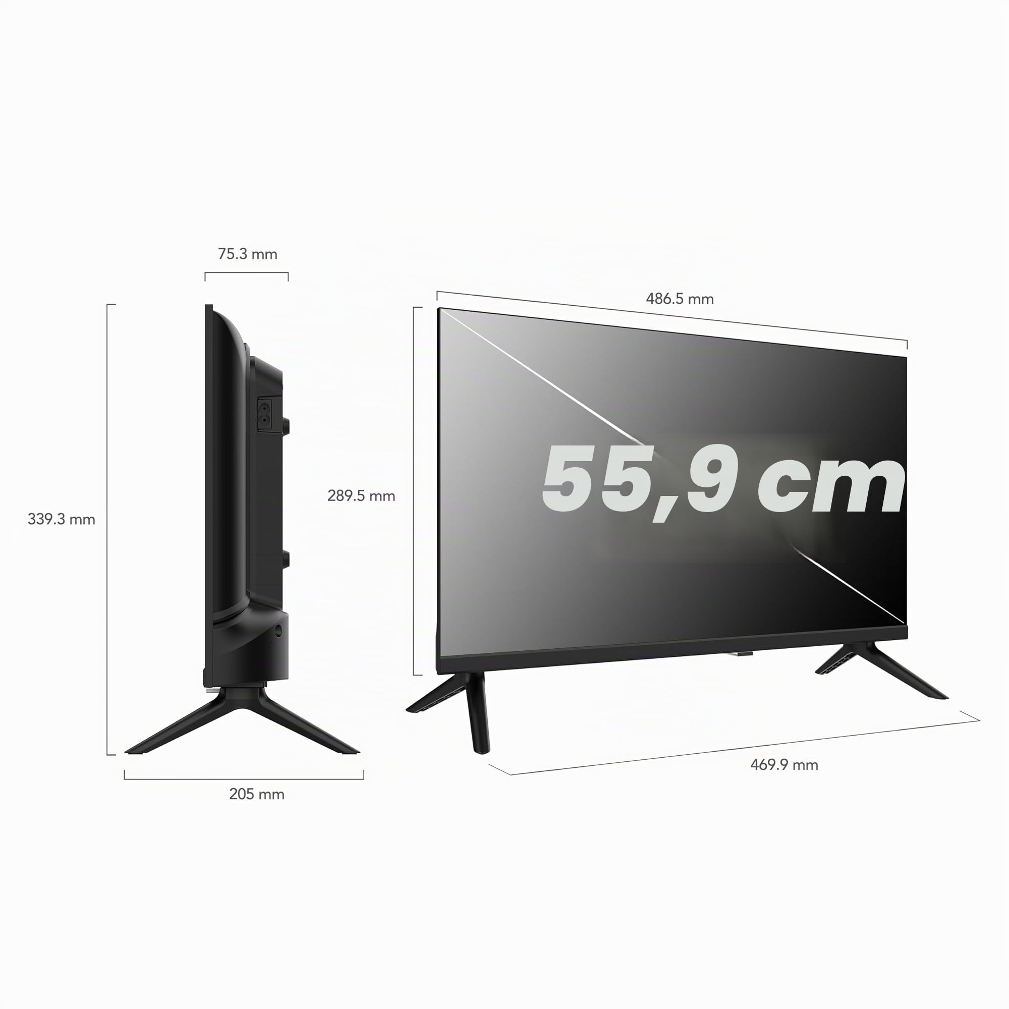Smart Tech Televisor LED Full HD de 22" (55 cm) 22FN01V (no Conectado), HDMI, USB, resolución: 1920 × 1080