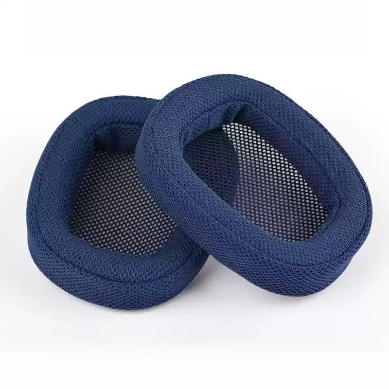 Almohadillas de repuesto para auriculares Logitech G35, G930, G430, G231, G431, G331, G331, pieza de reparación de orejeras, color azul oscuro