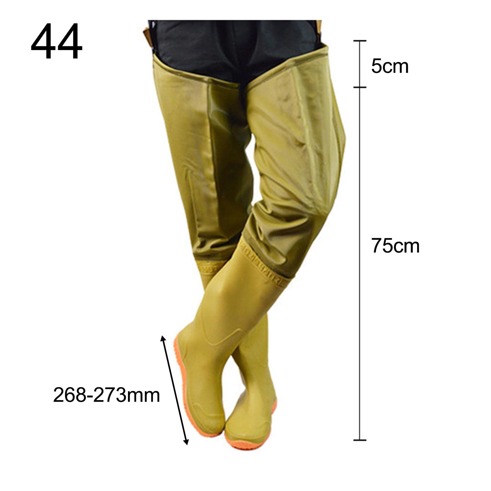Botas de, Impermeables, Transpirables, con Bota hasta La Cadera, Ideales para Trabajos en El Río, Jardinería Y Pesca con, 44