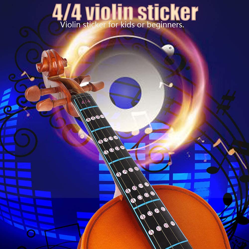 Drfeify Autocollant Amovible pour Touche de Violon 4/4 pour débutants
