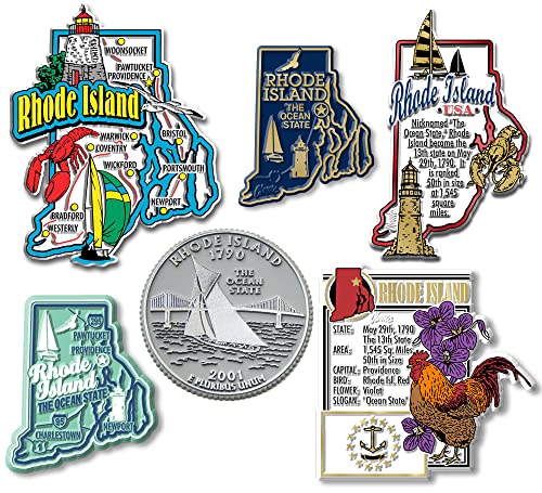 Magnets Rhode Island lot de 8 aimants anti-glisse pour documents - 2