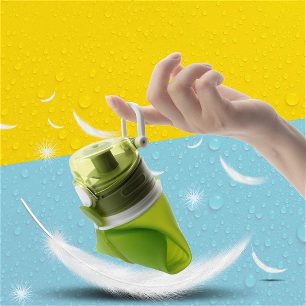 Bottiglia d'Acqua Pieghevole, Portatile for Alpinismo Campeggio Regolabile (5 Colori)