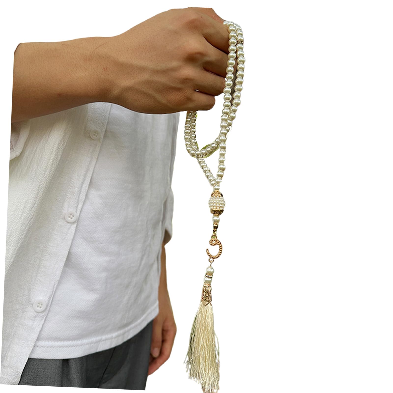 HGENAHGTF Masbaha Beads Muslims Prayer 99 Bead Worry for Faithfully and Peaceful Cultural Event Tasbih Dhikr Zikr Worry