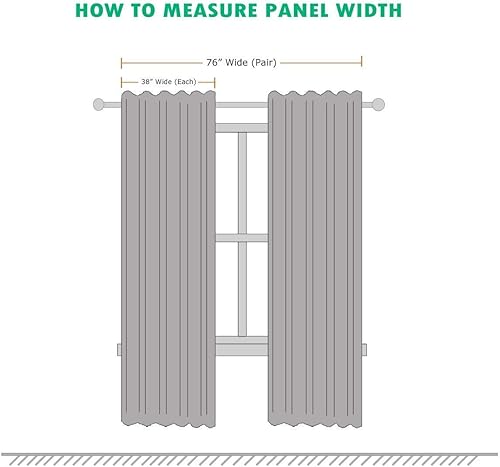 Miniatura 10 de Royal Hotel Bedding Bella - Paneles de cortina opacas con ojales, color beige, 2 paneles, 52 x 108 pulgadas cada uno