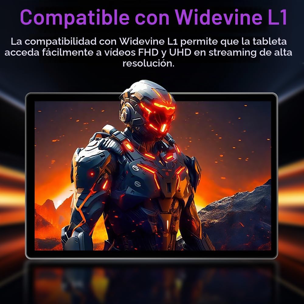 Crelander Tablet Android 16 de 10,1 Pulgadas, Tableta Android de 12 GB+128 GB, batería de 5000 mAh, Pantalla táctil de 1280 x 800, Bluetooth/WiFi, Paquete con Funda, Teclado, ratón y lápiz Capacitivo