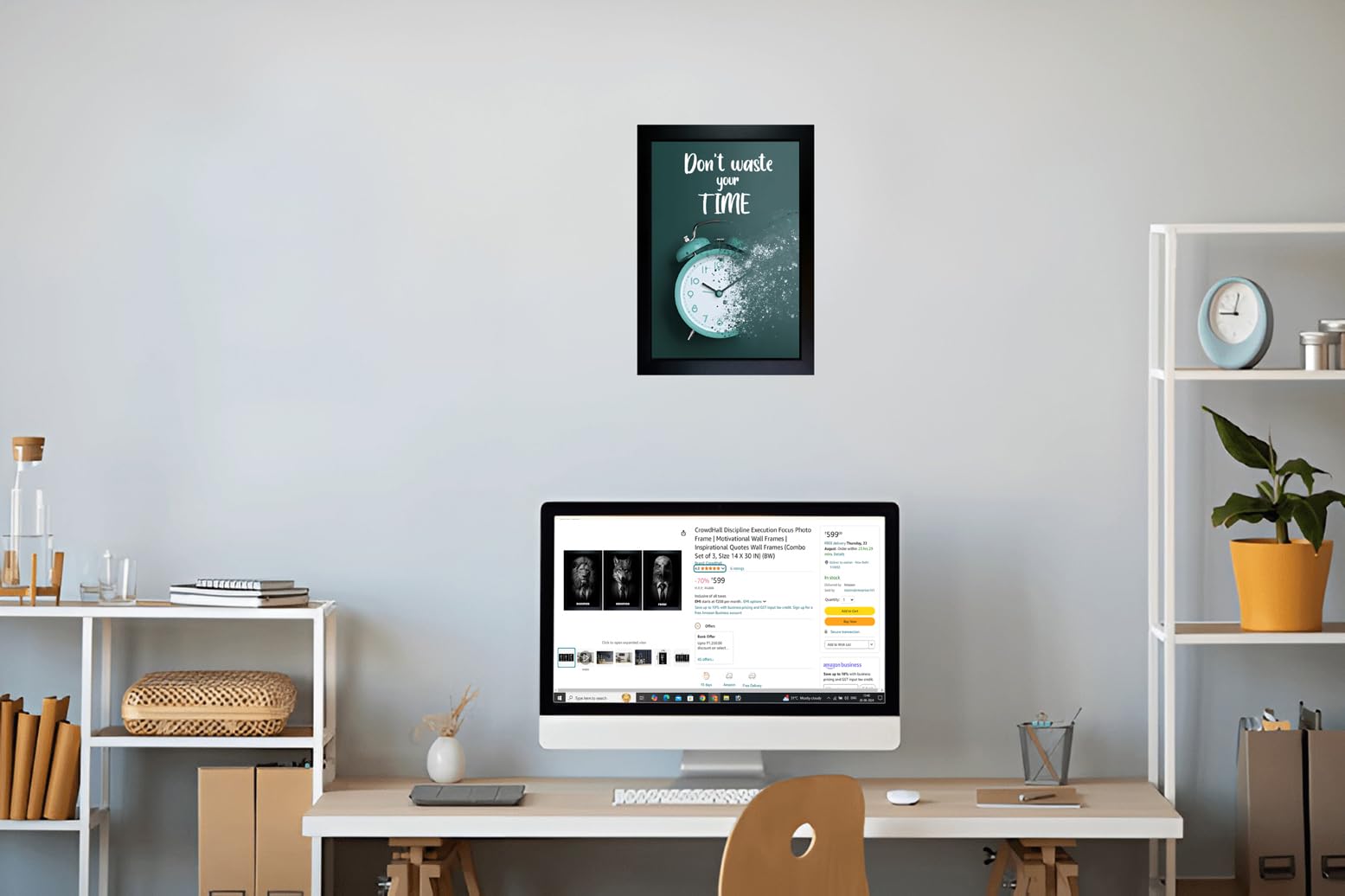 CrowdHall Motivational Quotes Wall Frames | Quotes Wall Frames | Inspirational Framed Posters | Quotes Frame | Motivational Quotes Fremd Posters For Home Decoration And Gifting (10 x 13.5 inch) (M-6) 1