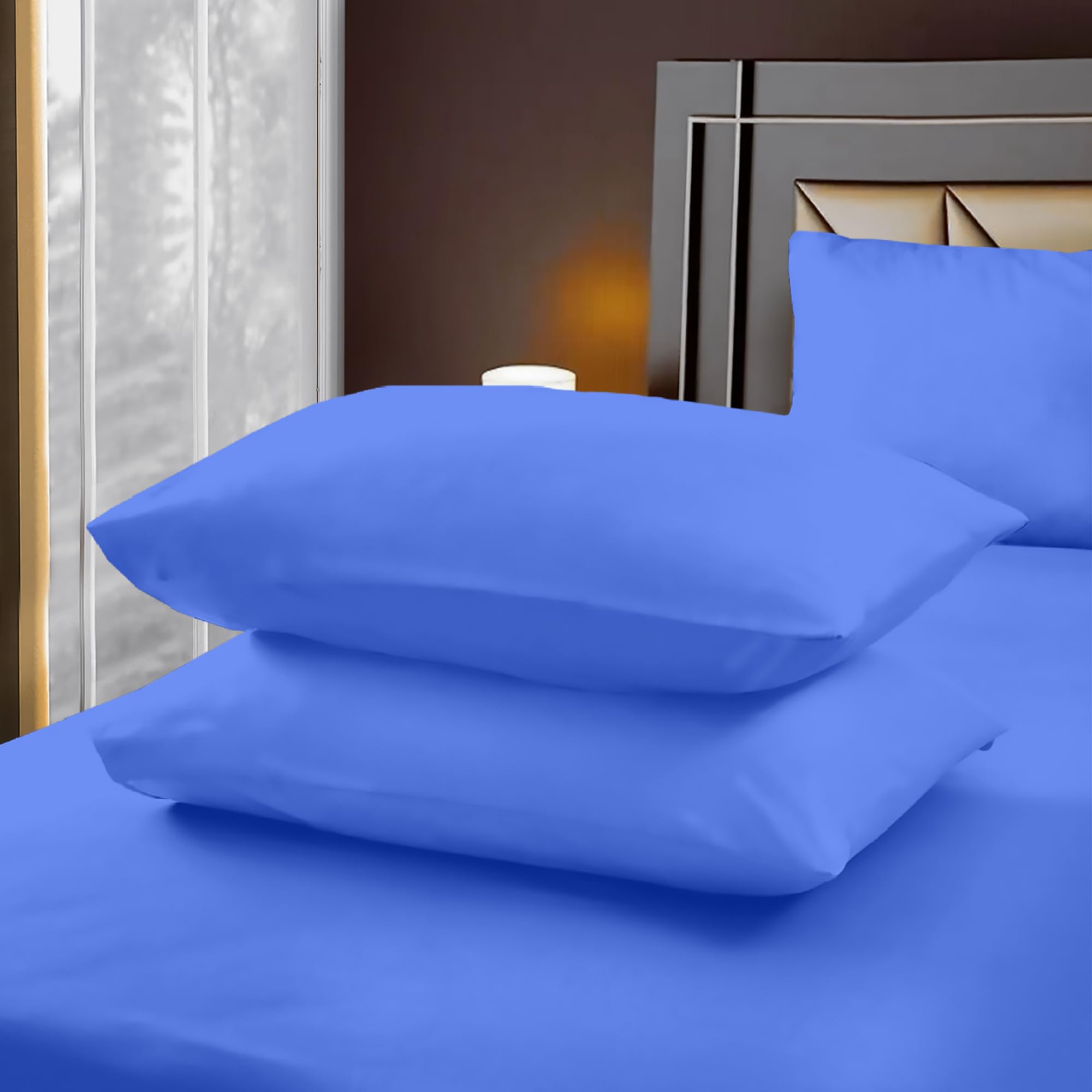 Reliance Bedding Housewife Pillowcases 2 Pack – 400 Thread Count 100% Egyptian Cotton, Ultra-Soft Luxury & Breathable Pillow Covers, Machine Washable