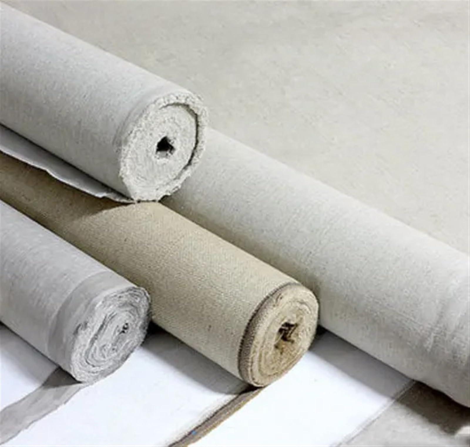 Lienzo Lino Papel de Lienzo en Blanco imprimado de Mezcla de Lino de 10m for Pintar Lienzo de Pintura al óleo de Grano Grueso Papel de Lienzo for Pintura al óleo(Width 68cm)