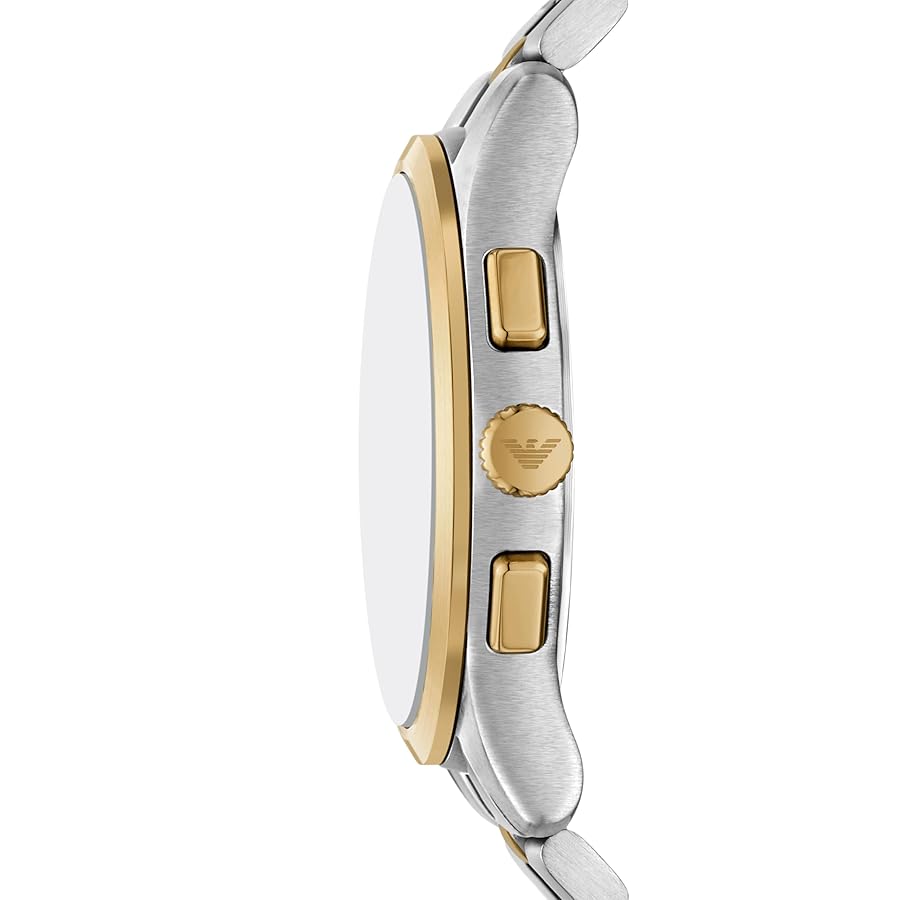Amazon.com: Emporio Men's Chronograph Two-Tone Stainless