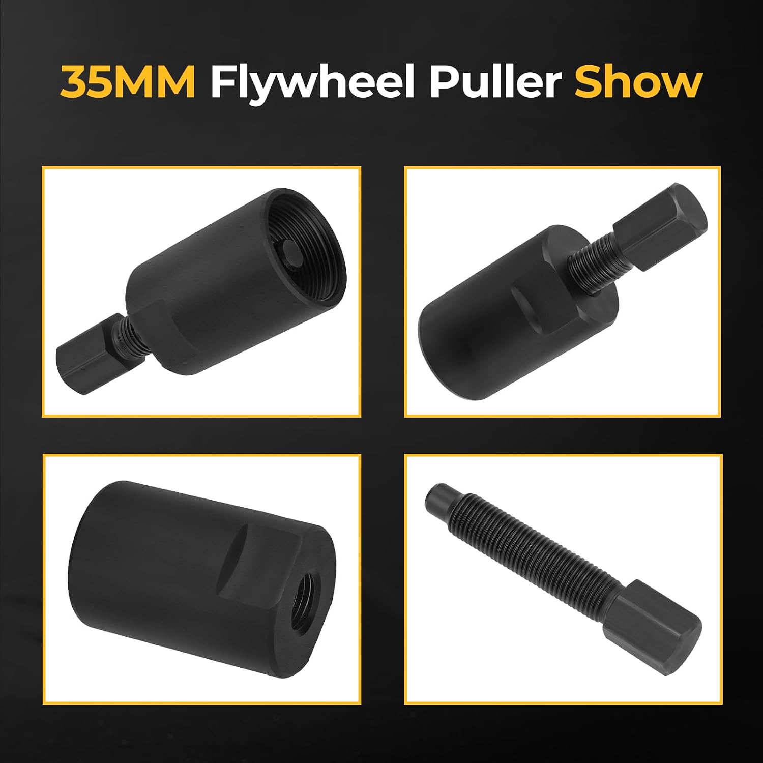 M MATI Heavy Duty Flywheel Puller 30mm x 1.5 RH Female for Suzuki for Kawasaki Bayou 300 LT160 LT230 LT250 LT-F160 TM125 TM250 TM400 TS250