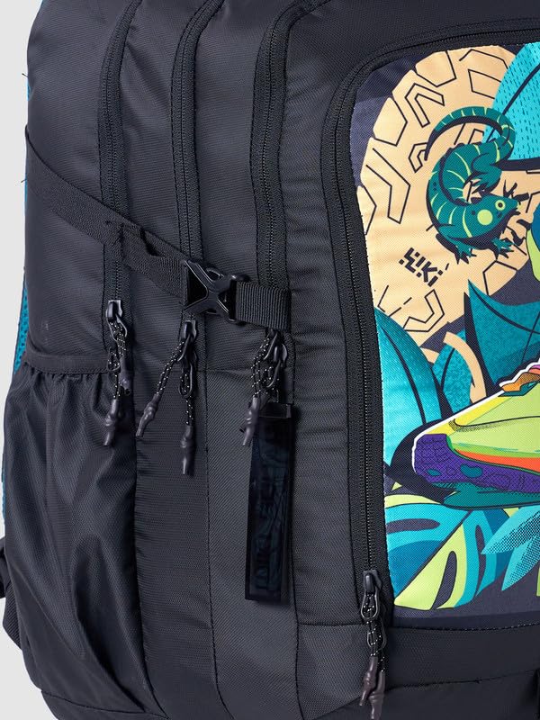 Image of Wiki Stylish Unisex Backpack | Tribe 4 Durable & Lightweight backpack for Men & Women | Laptop Backpack for Office, Gym, Travel (40 Litre, Black)