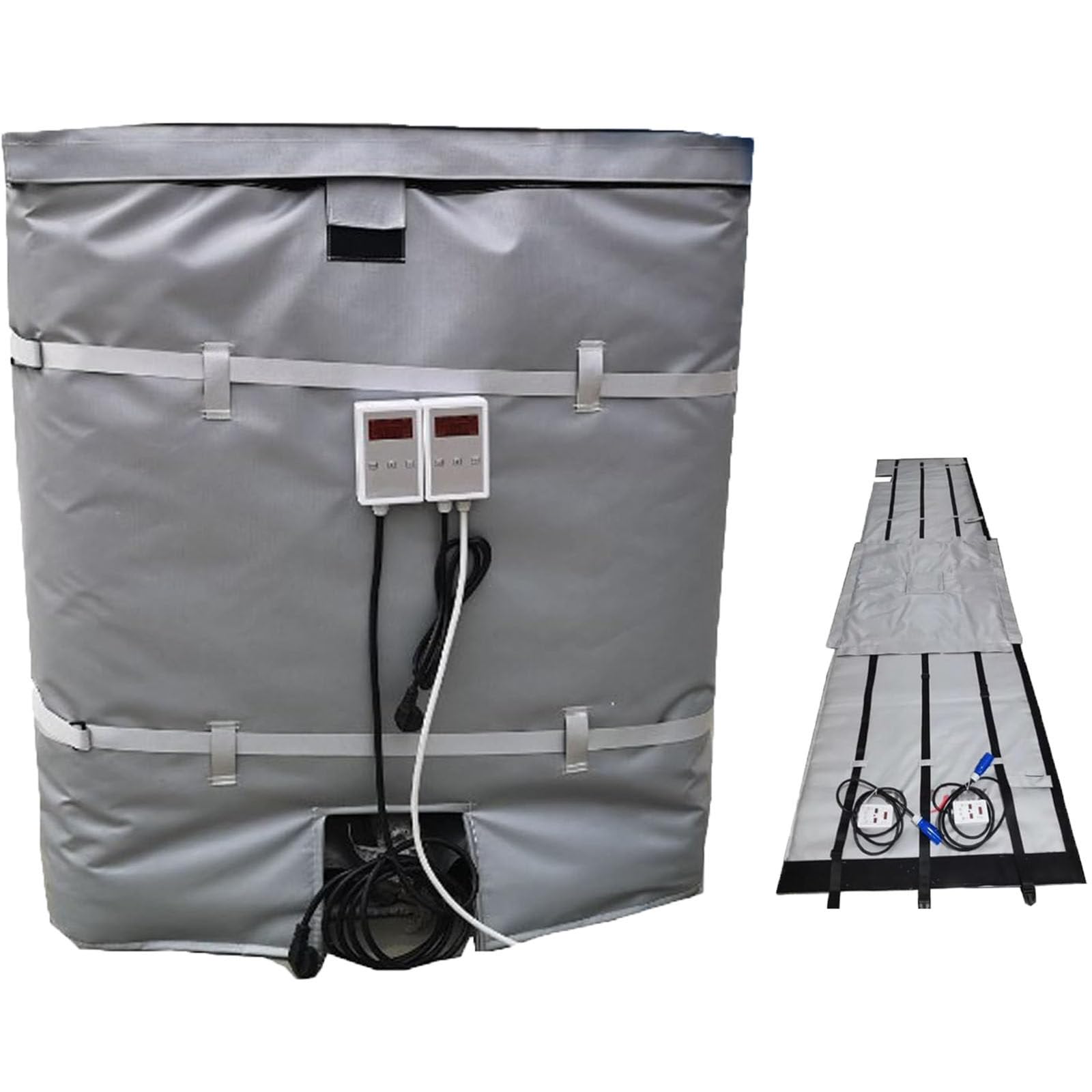 Ylpddmm Grey 55/275 Gallon Full Cover Ibc Tote/Tank Heater Blanket -275Gal/1000L